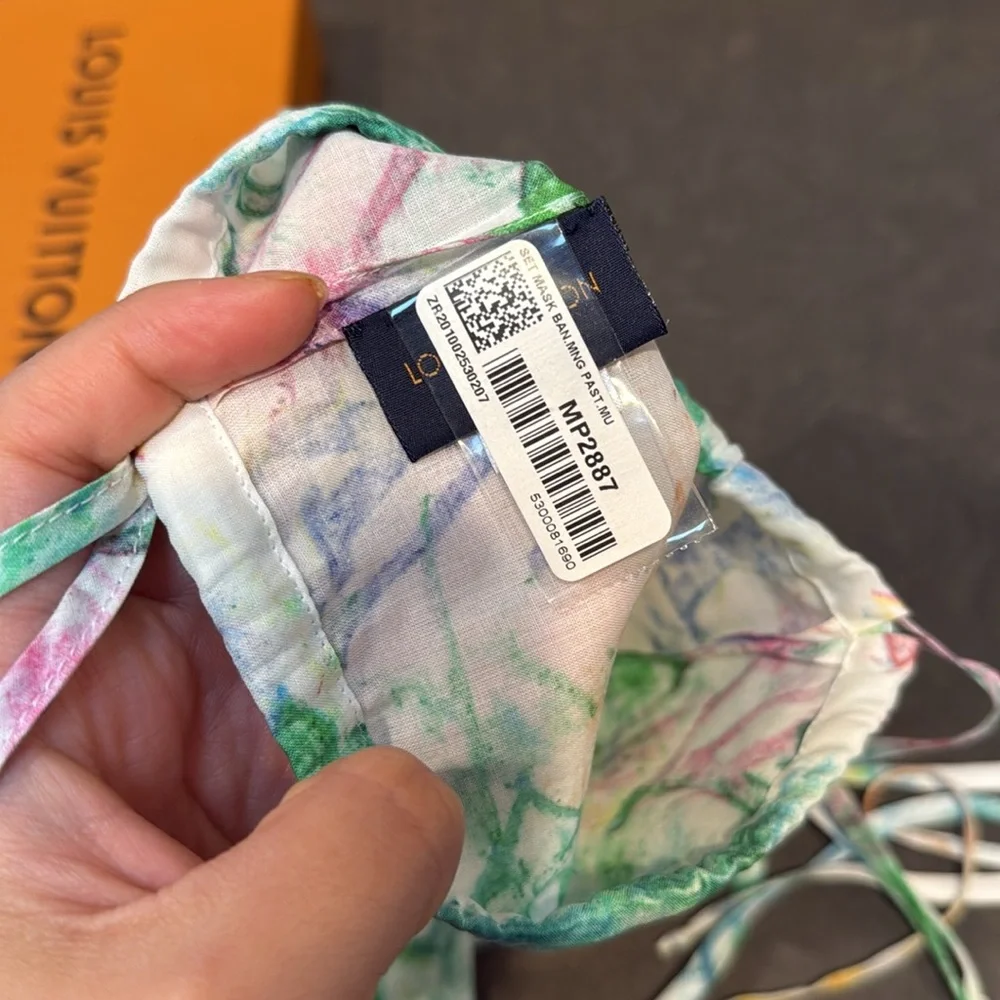 Louis Vuitton Monogram Pastel Face Mask and Holder